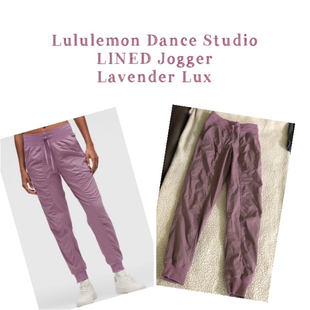 Lululemon Dance Studio Mid-Rise Jogger Lined 0 XS Lavender Lux